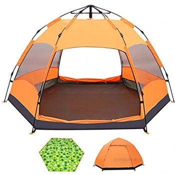 Wsaman 6-9 Personne Tente de Plage Instantanée Portable Escamotable Ventilation Double Porte Tente Dôme 4 Saisons pour Pique-Nique Randonnée Camping