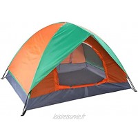 XQMY Tente de Camping Tente de Camping en Plein air à Double Porte pour 2 Personnes Tente de dôme légère et étanche Convient pour la randonnée Voyage en Plein air 200 x 150 x 110 cm