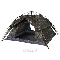 ZCZZ Tente de dôme imperméable extérieure à Double Pont Tente de Jeu pour Enfants Tente de Camping 3-4 Personnes Ensemble de Tente de Camouflage pour la randonnée en Camping en Plein air