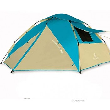 JIAGU Tentes légères 3-4 Personne Famille instantanée Pop Up Tentes Portable for Camping Tente étanche Portable Tente de Plage Color : Lake Blue Size : One Size