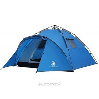JIAGU Tentes légères Sac à Dos Tente Camping Tente étanche Double Couche Portable Bleu Tente étanche Portable Tente de Plage Color : Blue Size : One Size
