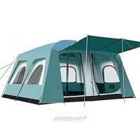 JIAGU Tentes légères Sac à Dos Tente Tente 8-12 Famille 2 Tente extérieure Chambre Party Camping Randonnée Sac à Dos étanche et Durable Tente de Plage Color : Green Size : One Size