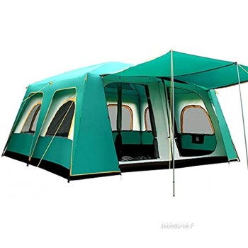 JIAGU Tentes légères Tente familiale de Plein air for Les Parties Camping Randonnée Bivouac avec Sac de Transport Tente étanche Portable Tente de Plage Color : Green Size : One Size