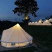 JTYX Tente Bell Tente Indienne Diamètre 3M 4M 5M 6M Toile de Coton Imperméable Grandes Tentes Familiales 4 Saisons Extérieur Yourte Cloche Tente Glamping pour Camping