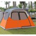 JTYX Tente de Camping familiale pour 5 à 8 Personnes Tente Automatique avec Double Porte zippée Tente de Festival Pliable à Double Couche avec Porche pour la pêche en randonnée en Plein air