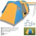 JTYX Tente de Camping familiale Tente Tunnel Portable surdimensionnée pour 6 à 9 Personnes avec 3 Chambres à Coucher et Tente dôme étanche avec Porche à auvent avec Sac de Transport