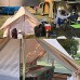 JTYX Tente de Camping pour 2 Personnes en Tissu de Coton Tente imperméable abri Solaire Tente familiale pour Les Voyages la randonnée la Ventilation