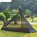 LMJ Ultraléger Camping Tente Simple Installation Facile Double Couche Tente instantanée étanche for la Famille randonnée pédestre Color : Brown