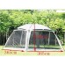 LXX Tente Tente de Camping Pliable 8 Personne Tente Famille Big Easy Up Grand Maille Porte imperméable crème Solaire tentes Color : Brown
