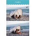 MENGKA Tente de plage avec revêtement pare-soleil argenté entièrement automatique ouverture rapide pliable pour deux personnes