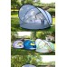 MENGKA Tente de plage avec revêtement pare-soleil argenté entièrement automatique ouverture rapide pliable pour deux personnes
