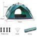 RYSF Tente de camping automatique pour 1 à 2 personnes Tente familiale double couche Installation instantanée Auvent extérieur portable Tente de randonnée de voyage