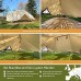 Skandika Freya Tipi en coton pour 12 personnes Sol amovible par fermeture éclair parois latérales enroulables 6 x 4 m hauteur 3m étanche | Tente robuste pour jardin glamping camping