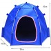 Tente d'animal de Compagnie Tente hexagonale Tissu Oxford imperméable et Solaire résistant à la Morsure et Durable détachable Facile à Nettoyer Facile à Installer Facile à Transporter