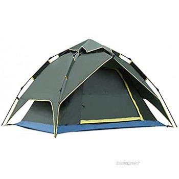 Tente de Camping extérieure Portable Double Couche à Ouverture Rapide entièrement Automatique étanche à la Pluie et au Soleil équipement de Camping pour la Plage 2021 7 31Color:Green