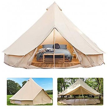 Tente extérieure de Luxe de Cloche Tente de Toile Ignifuge 3M-6M yourte de Tente de Glamping de Grande Toile 4 Saisons pour la fête de randonnée en Camping