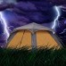 ZYM Tentes chapiteaux Camping Tente 4 Personne avec 2 Portes et 2Mesh Fenêtres à Double Couche imperméable Tente instantanée for la Famille Randonnée Tentes instantanées Color : Yellow