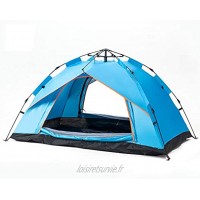 ZYM Tentes chapiteaux Camping Tente for 4 Personnes 2 Portes et 4Mesh de Windows Portable Tente instantanée Automatique Tente for la Famille randonnée pédestre Tentes instantanées Color : Blue