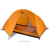 ZYM Tentes chapiteaux Camping Tente Simple avec Filet de Windows imperméable Coupe-Vent Tente instantanée Portable for la randonnée Alpinisme Voyage Tentes instantanées Color : Orange