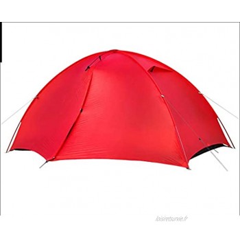 ZYM Tentes chapiteaux Tente 2 ultraléger Camping Personne Double Couche Facile avec Les 2 Portes et 2MeshWindows Tente instantanée étanche Tentes instantanées Color : Red
