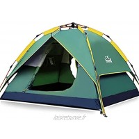 Hewolf Tente Automatique Pop Up Tentes de Camping 2-3 Personnes Tente Imperméable Hydraulique Tentes Familiale Double Couche Tente Facile à Installer avec Sac de Transport