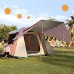 JTYX Tentes Pop Up avec Porche pour Camping Tente Instantanée Imperméable 3-4 Personnes Double Couche pour Famille Tente Automatique Configuration Facile pour Camping Randonnée Alpinisme Plage