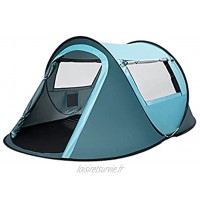 LYLY Tente Tente de Camping pour 3-4 Personnes 2 Portables de 2 Portables Tentes automatiques de Tente instantanée pour la randonnée familiale Color : Blue
