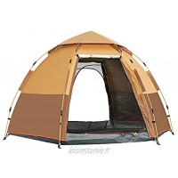 MSHENUED Tente de Camping pour 3-4 Personnes tentes instantanées Tente dôme résistante à l'eau pour Le Camping avec Double Toit Amovible et Sac de Transport