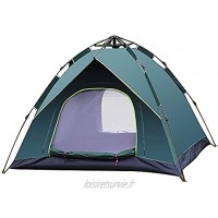 QQLK Tente Instantanée Instantanée 3-4 Personnes Tente De Plage Automatique Tente De Camping Imperméable Coupe-Vent pour Le Camping Randonnée Alpinisme