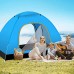 SASKATE Tente d’extérieur à ouverture automatique étanche pour 2 personnes tente de camping portable instantanée 100% ombre-1 tente pop-up de camping+1 sac de rangement+1 couvercle supérieur+4 clous