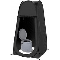 TAHUAON Tente portable instantanée pour randonnée douche toilettes salle de bain vestiaire pare-soleil extérieur noir