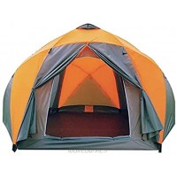 Tente de Camping familiale instantanée 8-10 Personnes Famille Double Couche Three-Portes Sun Protection Sun Protection Hexagon Tente pour Camping Randonnée Trekking