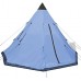 vidaXL Tente pour 4 Personnes Camping Randonnée Imperméable Jardin Multicolore