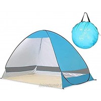WANGYUXIA Tente De Plage Pop Up,Tente D'ombrage Tente Solaire Légère Tente Portable Instantanée Anti Ultraviolet Ombre Tente Pliable Pliable pour Bébé,Convient pour 2-3 Personnes