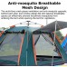 WBYY Tente Pop-Up pour 6 À 7 Personnes Tente De Camping Automatique Étanche avec Porche Tente À 2 Portes Et 2 Panneaux pour Jardin Pêche Plage,A
