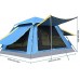 XSGDMN Tente de Camping escamotable extérieure pour 5 Personnes Tente instantanée Amovible légère imperméable ventilée à Double Porte Tente d'installation Rapide 240 x 240 x 165 cm,Sky Blue
