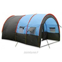 10 Personnes Grande Tente familiale Tunnel Tente de Camping 1 Hall 2 Chambres Tente de fête de Voyage en Plein air