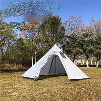 3-4Person Grande Tente Pyramide Tente ultralégère de Camping tipi Tente de randonnée avec auvent de Trou de cheminée abri pour l'observation des Oiseaux Cuisine-fenêtre carrée de Type A Chine