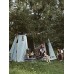 Offweek 4 Personnes Tente de Camping en Coton Grand Espace extérieur Glamping de Printemps avec Tapis de Sol