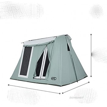 Offweek 4 Personnes Tente de Camping en Coton Grand Espace extérieur Glamping de Printemps avec Tapis de Sol