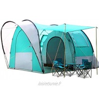 RONGW JKUNYU Tente Chambre extérieure imperméable 5-6 Personne Sunscreen Une Chambre et Une Salle de Tunnel Tente Tente familiale Camping Tente Sac à Dos Tente