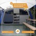 Skandika Tente tunnel Milano pour 6 personnes Imperméable Avec ou sans technologie Sleeper Fond cousu Colonne d'eau de 5000 mm Hauteur de 2 m Grand espace de vie Auvent Tente de camping familiale