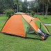 Tentes de Camping Tente Tunnel pour 1 à 2 Personnes |Tentes Couple Double Pluie |Voyage pour l'alpinisme Orange + Vert