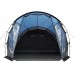 yourgear Barat Tente tunnel pour 4 personnes avec hauteur de salon et fenêtre Protection UV 50+ étanche 5000 mm Bleu gris