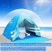 Abri de plage portable tente de plage portable tente de plage pour 2-3 personnes tente de plage ventilée avec zone en maille et rideau tente de plage super légère