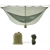 D&S Vertriebs Hamac avec moustiquaire pour camping et extérieur Vert militaire