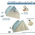 EVER ADVANCED Tente de Plage Pop Up UPF 50+ pour 2-3 Personnes Abris de Plage Protection Solaire pour Camping Pêche Jardin avec Sacs de Sable Corde Coupe-Vent Bleu