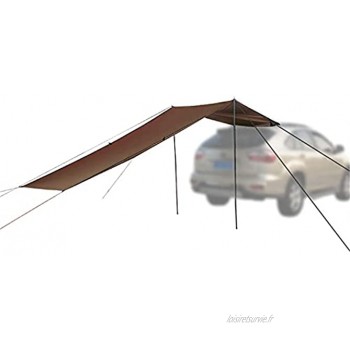 Lary Auvent de voiture Tente de camping Auvent de voiture Toit de voiture Anti-UV Protection solaire Barres de toit imperméables Abri de soleil pour les voyages en voiture