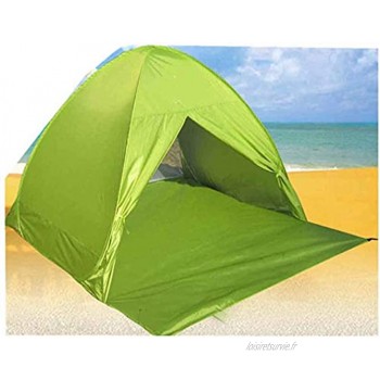 WSJYP Tente de Plage Ouverture Rapide Automatique Non-bâtiment Abris de Soleil Protection de Camping Double,Green