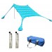 Yumna Sunshade portative d'auvent Abris de Plage Tente de Plage Ombre Tente Abri Auvent Protection UV avec Sac de Sable Ancres pour Plage Pique-Nique Pêche Camping